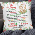 Personalized Square Pillow For New Mom From Family Gifts Cute Sloth With Baby Grandma Told Me That You Are Awesome Merry Xmas Custom Name Double Sided Sofa Couch Cushion On Christmas