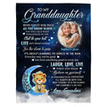 Granddaughter Gifts, Wrap Yourself Up In This Blanket Lions And Photo, Personalized Blanket, Gifts For Granddaughter From Grammy, Fleece Sherpa Blanket, Gifts For Christmas Birthday