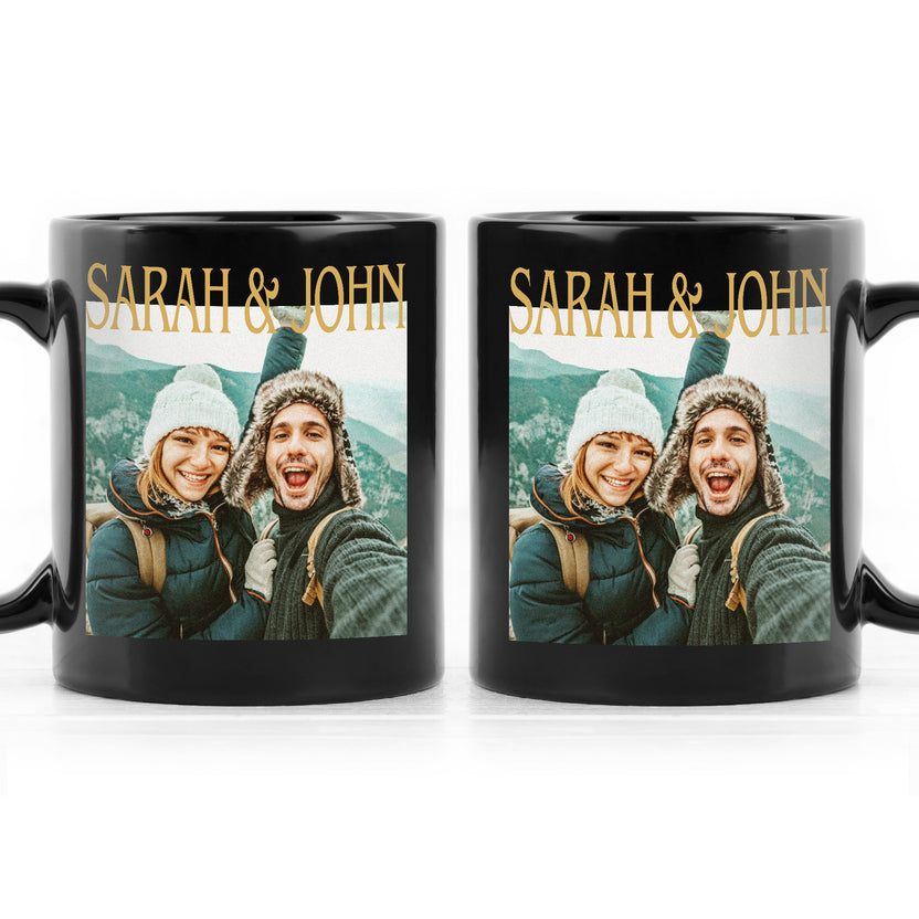 Personalized Coffee Mug Custom Couple Photo Teacup, Personalized Name And Adventure Photo, Matching Couple Mug, Romantic Memory, Gifts For Him Her Honey, Ceramic 11 15oz Cup