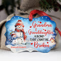 Grandma Gifts, Cute Grandma & Granddaughter A Bond That Can't Be Broken, Personalized Christmas Ornament, Gifts For Mimi From Grandkids, Xmas Tree Decoration Aluminum Ornament