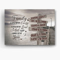 Personalized Canvas Wall Art For Mother Father Kids Street Sign Multi Name Ocean Dock Quotes Family A Little Bit Of Crazy Custom Poster Prints Home Decor Family Gifts For Mom Dad