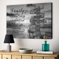 Personalized Canvas Wall Art For Mom Dad Grandma From Kids Grandkids Wooden Signs Black White A Little Crazy Custom Multi Name Poster Prints Home Decor Family Gifts For Mom Dad On Birthday