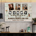 Gifts For Mother, No Matter How Big We Get We Will Reach, Personalized Canvas Wall Art, Gifts For Mother Mommy From Son Daughter Kids, Poster Prints Wall Decoration, Gifts For Birthday