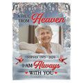Remembrance Gifts, Personalized Memorial Blanket With Photo, I Am Always With You Red Bird Blossom Tree, Loss Of Grandpa Grandma Blanket, Fleece Sherpa, Memorial Gifts For Anniversary