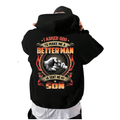 I Asked God To Make Me A Better Man He Sent Me My Son Shirt Back Print, Fist Bump Dad T Shirt, Boy Dad Tee, Fathers Day Gift For Men, Husband Top, Unisex Regular Fit Crewneck Tee, Casual Clothing