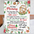 Personalized Blanket For New Mom From Newborn Baby Family Cute Sloth I've Only Been With You Christmas Decorations Custom Name Gifts For Future Mom Fleece Sherpa Blanket For Christmas