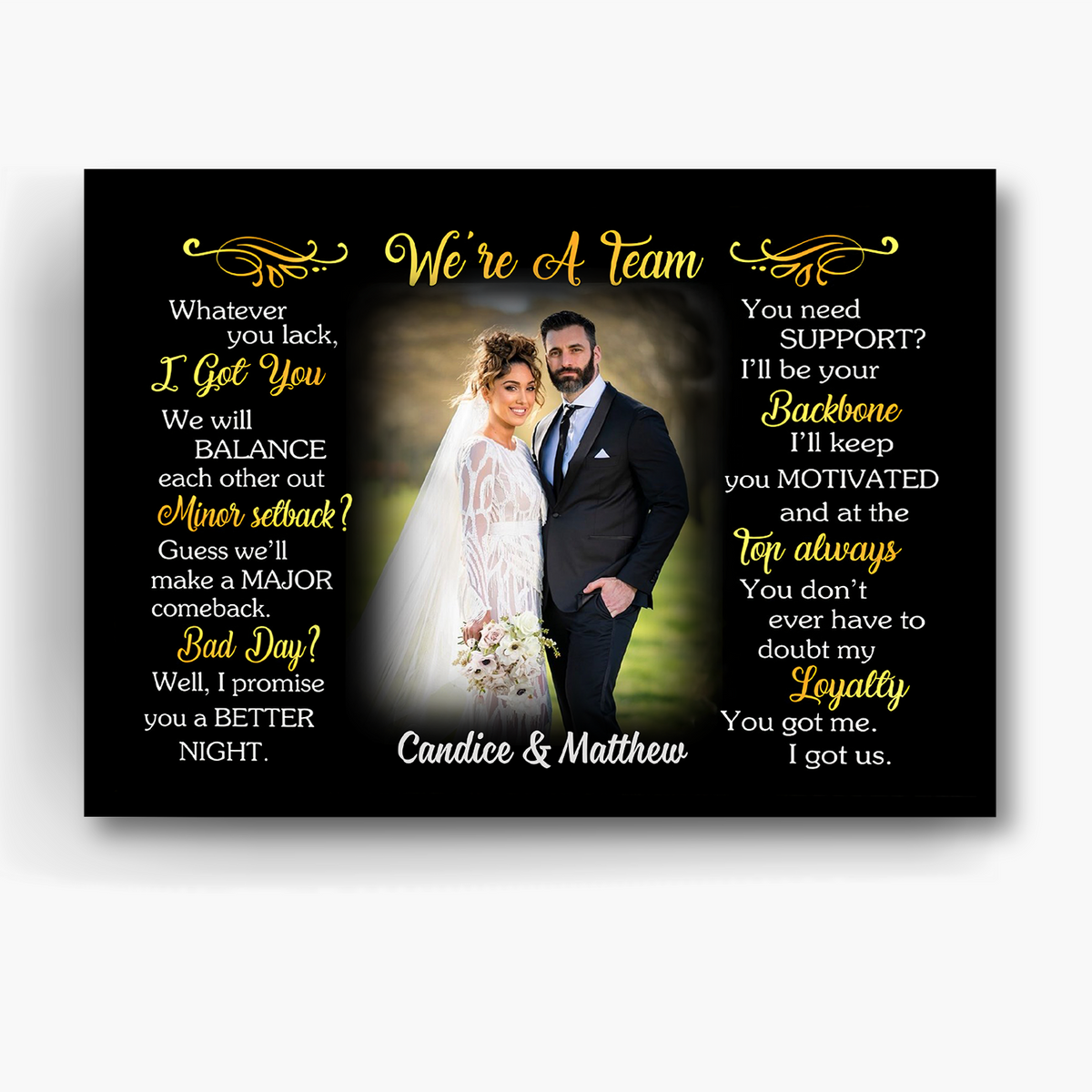 Personalized Canvas Wall Art For Couple In Love From Sweetheart His And Hers Gifts Couple Photo Whatever You Lack I Get You Custom Name Poster Prints Hanging Home Decor For Valentines