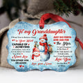 Granddaughter Gifts, Promise To Love You For The Rest Of Mine Cute Grandma & Grandkid Together Snowflakes Aluminum Ornament
