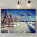 Family Gifts, Family A Little Bit Of Crazy A Little Bit Of Loud & A Whole Lot Of Love, Personalized Canvas Wall Art, Gifts For Mom Dad, Poster Prints Home Decor, Family Wall Art