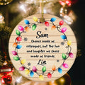 Coworker Christmas Ornament, Chance Made Us Colleagues Fun And Laughter We Share Made Us Friends Office Gift, Work Friend Holiday Ornament