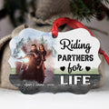 Riding Partners For Life Ornament, Motorcycle Couple Decor, Romantic Biker Love Quote, Personalized Names, Adventure Couple Keepsake, Gifts For Him Her Honey, Xmas Tree Decor Valentine