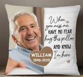 Personalized Memorial Square Pillow For Loss Of Mom Dad Grandpa When You Miss Me Hug This And Know Custom Name Photo Memorial Gifts Sofa Couch Cushion In Loving Memory Gifts For Christmas