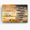 Family Gifts, Family A Little Crazy Loud And Lot Love Street Signs Wooden Sunset, Personalized Canvas Wall Art, Gifts For Mom Dad, Poster Prints Home Decor, Family Wall Art For Xmas