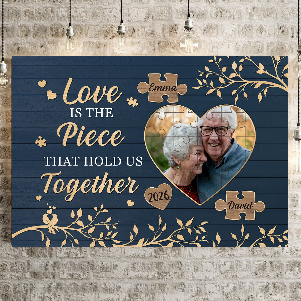 Anniversary Canvas, Couple Photo Print With Names, Heart Wall Art, Wooden Style Decor, Personalized Canvas Wall Art, Gifts For Him Her Honey, Poster Prints Decor, Gifts For Valentie