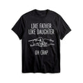 Personalized To My Daddy Shirt My Daddy Gifts From Daughter Son Like Father Like Daughter Oh Crap Fist Bump Custom Name Short Sleeve Tops Tee Shirt For Birthday Xmas Fathers Day