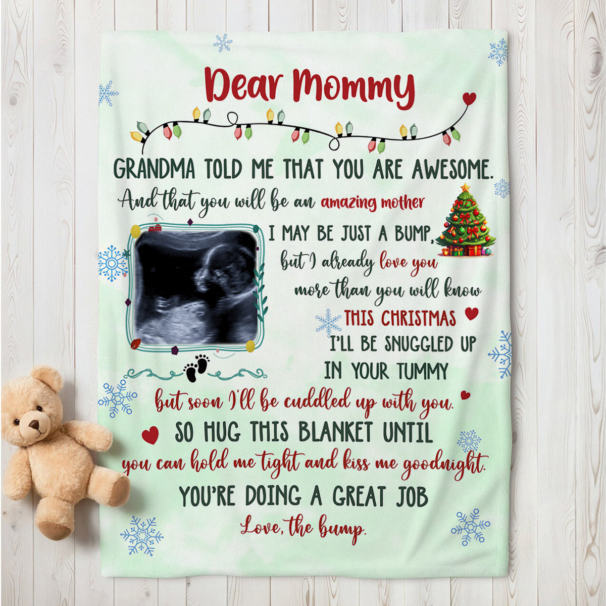 New Parents Gifts, Upload Baby Sonogram Grandma Told Me That You Are Awesome , Personalized Blanket, Gifts For New Mommy, Fleece Sherpa, 1st Time Mom Blanket, Gifts For Mother's Day