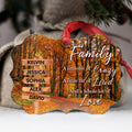 Family Little Bit Crazy, Little Bit Of Loud And Whole Lot Of Love Wooden Street Sign With Names Autumn Leaves Road Ornament