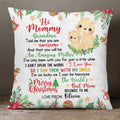 Personalized Square Pillow For New Mom From Baby Family Pregnancy Gifts Lion Grandma Told Me You Are Awesome Merry Christmas Custom Name Double Sided Sofa Couch Cushion On Christmas