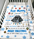 Personalized Blanket For Future Mother From Baby Bump I Can't Wait To Meet You Mummy Pregnancy Custom Name Upload Photo First Time Mom Gifts Fleece Sherpa Blanket For Christmas Xmas