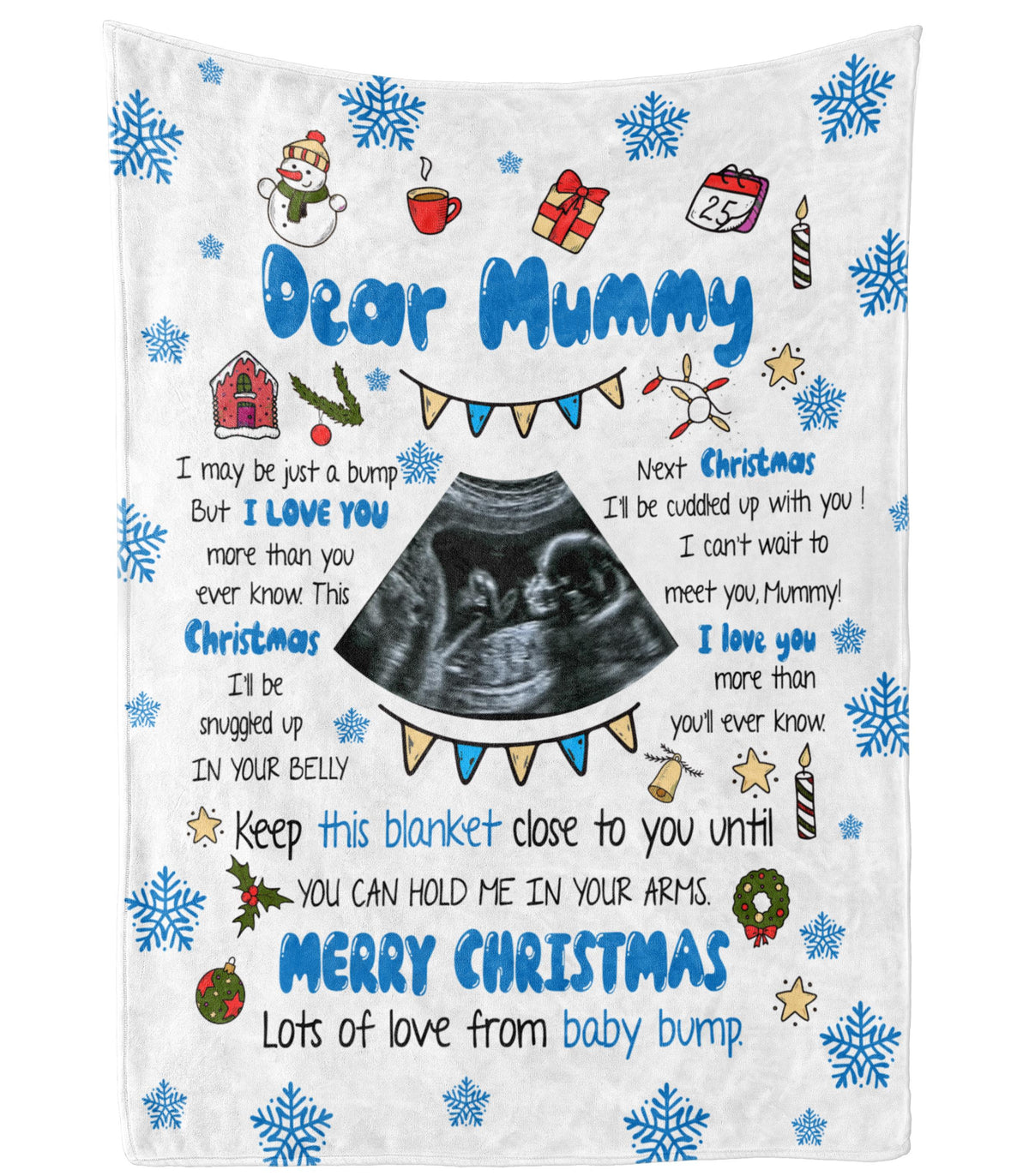 Personalized Blanket For Future Mother From Baby Bump I Can't Wait To Meet You Mummy Pregnancy Custom Name Upload Photo First Time Mom Gifts Fleece Sherpa Blanket For Christmas Xmas