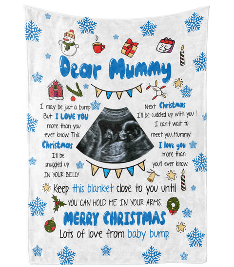 Personalized Blanket For Future Mother From Baby Bump I Can't Wait To Meet You Mummy Pregnancy Custom Name Upload Photo First Time Mom Gifts Fleece Sherpa Blanket For Christmas Xmas