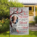 Sympathy Gifts, Memorial Photo Yard Flag, My Soul Knows You Are At Peace, Custom Name, Custom Banner For Loss Of Family, Sympathy Memorial Garden Banner Decor, Gifts For Loss Of Mom Dad
