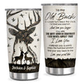 To My Old Buck I'd Find Sooner Love Longer You Are The Buckin Ever Your Sweet Do, Hunting Partner For Life Buck And Doe Camo Pattern, Personalized Tumbler, Gifts For Him Her From Honey