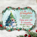 Enjoy Your Ride Cute Xmas Theme, My Daughter Aluminum Ornament, Mom To Daughter Holiday Decor, Christmas Tree Decor, Mom To Daughters Custom Keepsake, Gifts For Girl