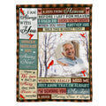 Memorial Gifts, Personalized Memorial Blanket With Photo, Hug From Heaven Im Sending You My Love Hugs, Loss Of Mom Dad Blanket, Fleece Sherpa, Memorial Gifts For Anniversary Birthday