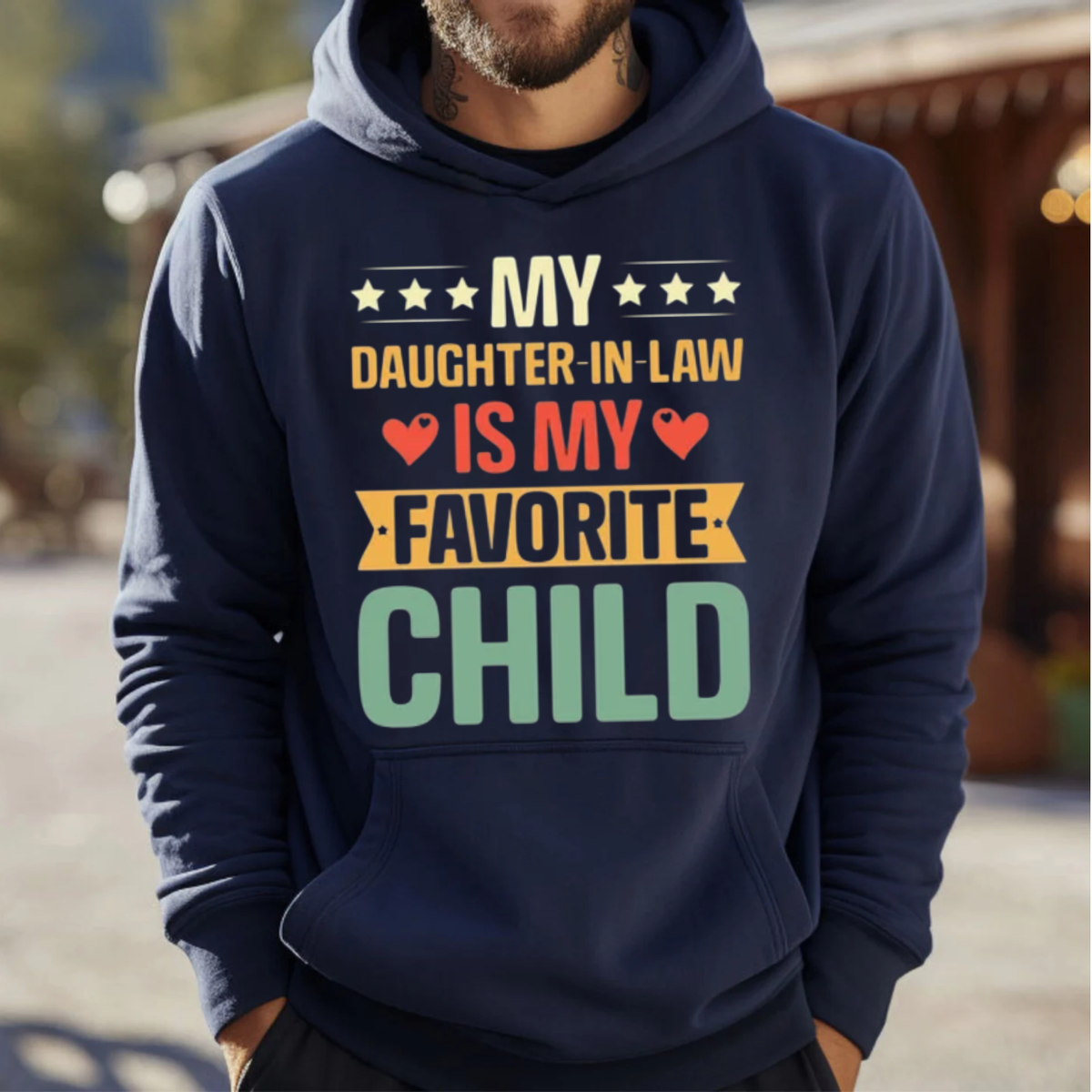My Daughter In Law Is My Favorite Child Tshirt, Funny Mother In Law Gift, Father In Law Gifts, Mothers Day Fathers Day Gift, Mil Fil Shirt, Family Humor Funny Relationship Tee, Appreciation Gift Shirt, Unisex Crewneck Pullover Tee, Classic Streetwear
