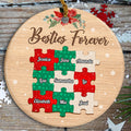 Personalized Friends Cute Forever Ornament, Custom Names Friendship Christmas, Friends Holiday Keepsake Tree Decoration, Personalized Christmas Ornament, Gifts For Unbiological Sister