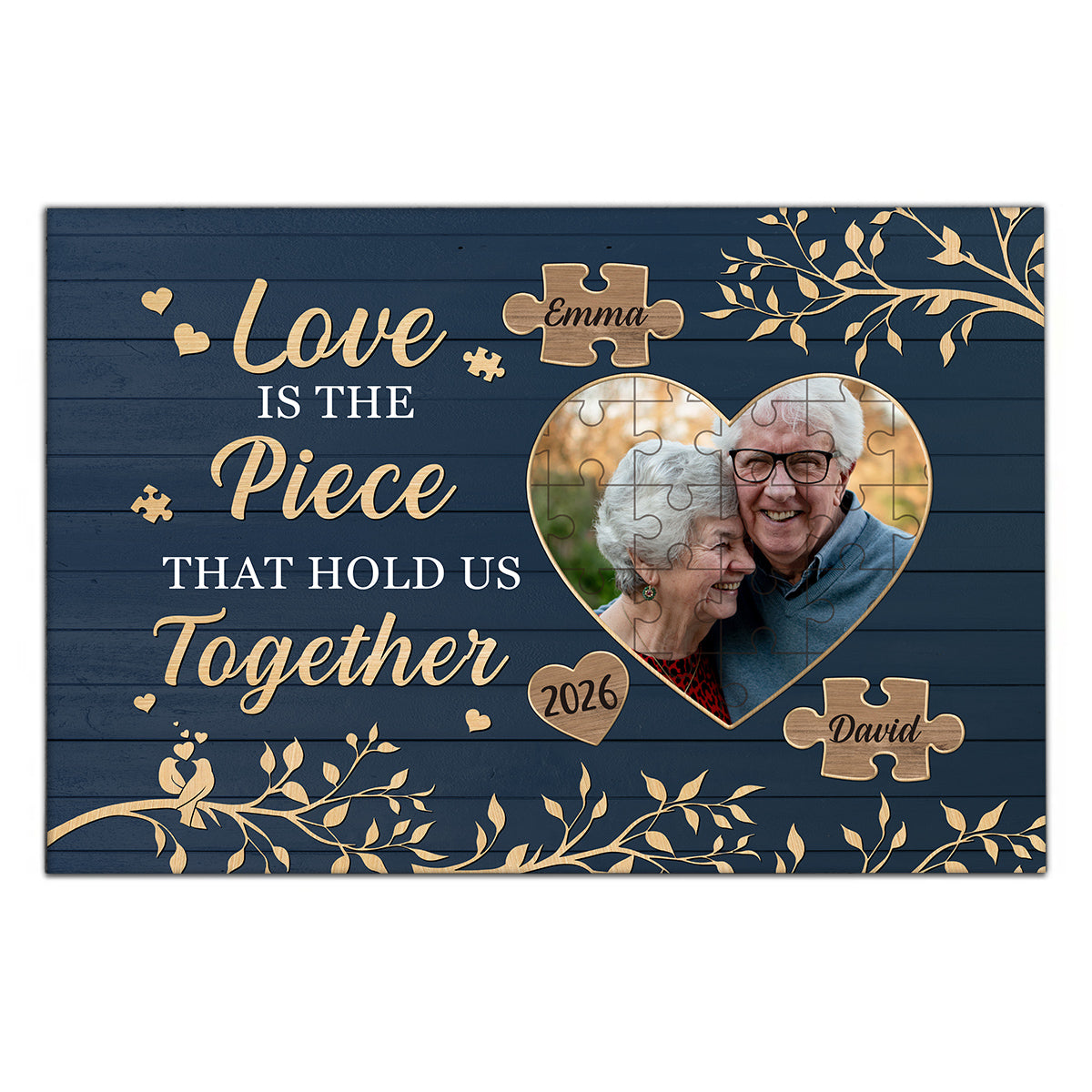 Anniversary Canvas, Couple Photo Print With Names, Heart Wall Art, Wooden Style Decor, Personalized Canvas Wall Art, Gifts For Him Her Honey, Poster Prints Decor, Gifts For Valentie