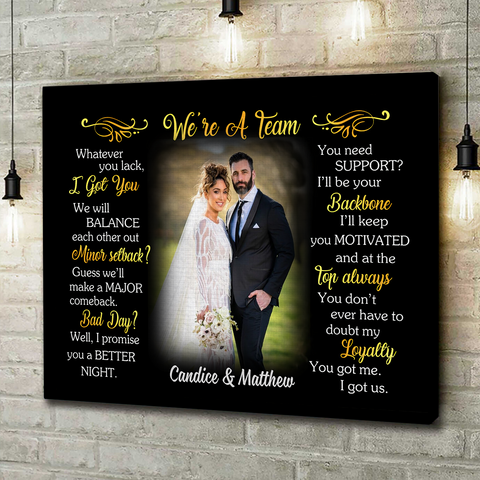 Personalized Canvas Wall Art For Couple In Love From Sweetheart His And Hers Gifts Couple Photo Whatever You Lack I Get You Custom Name Poster Prints Hanging Home Decor For Valentines