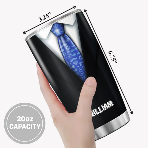 Funny Beard Officer Tumbler, Bearded Police Gift,Law Enforcement Humor Cup, Cool Cop Gift, Stainless Steel Funny Officer Drinkware 20kz Cup