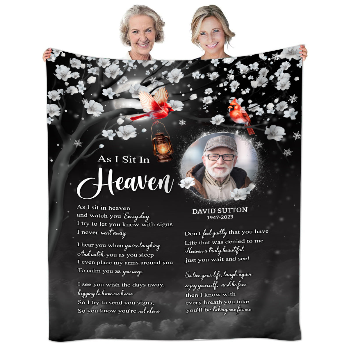 Sympathy Gifts, Memorial Blanket With Photo, Memorial Photo, Heaven Remembrance Blanket, Heaven Comfort Message, Loss Of Mom Dad, Fleece Sherpa, Funeral Gifts For Anniversary