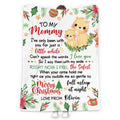 Personalized Blanket For New Mom From Newborn Baby Family Cute Lion I've Only Been With You Christmas Decorations Custom Name Gifts For Future Mom Fleece Sherpa Blanket For Christmas