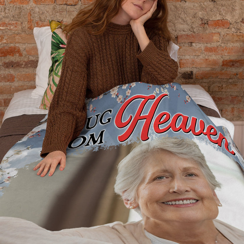 Remembrance Gifts, Personalized Memorial Blanket With Photo, Those Love Don't Go They Walk Beside Us, Loss Of Grandfather Papa Blanket, Fleece Sherpa, Condolence Gifts For Anniversary