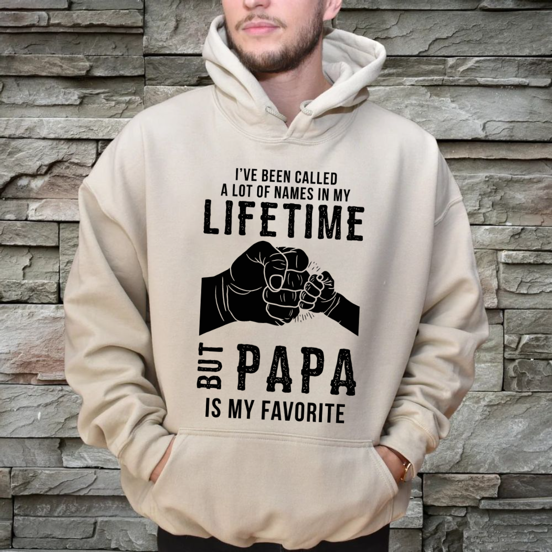 Papa Is My Favorite Name Shirt, Funny Grandpa T Shirt For Men, Cute Grandfather Gift From Granddaughter, Father’S Day Grandpa Tee, Birthday Gift For Papa, Family Matching Shirt, Grandpa Appreciation Gift, Unisex Crewneck Pullover Tee, Casual Clothing