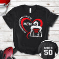 Personalized T-Shirt For Mommy From Son Boy Kids Football Gifts He Calls Me Mom Football Fan Football Family Mother Football Games Day Custom Title And Number Short Sleeve Tops Tee