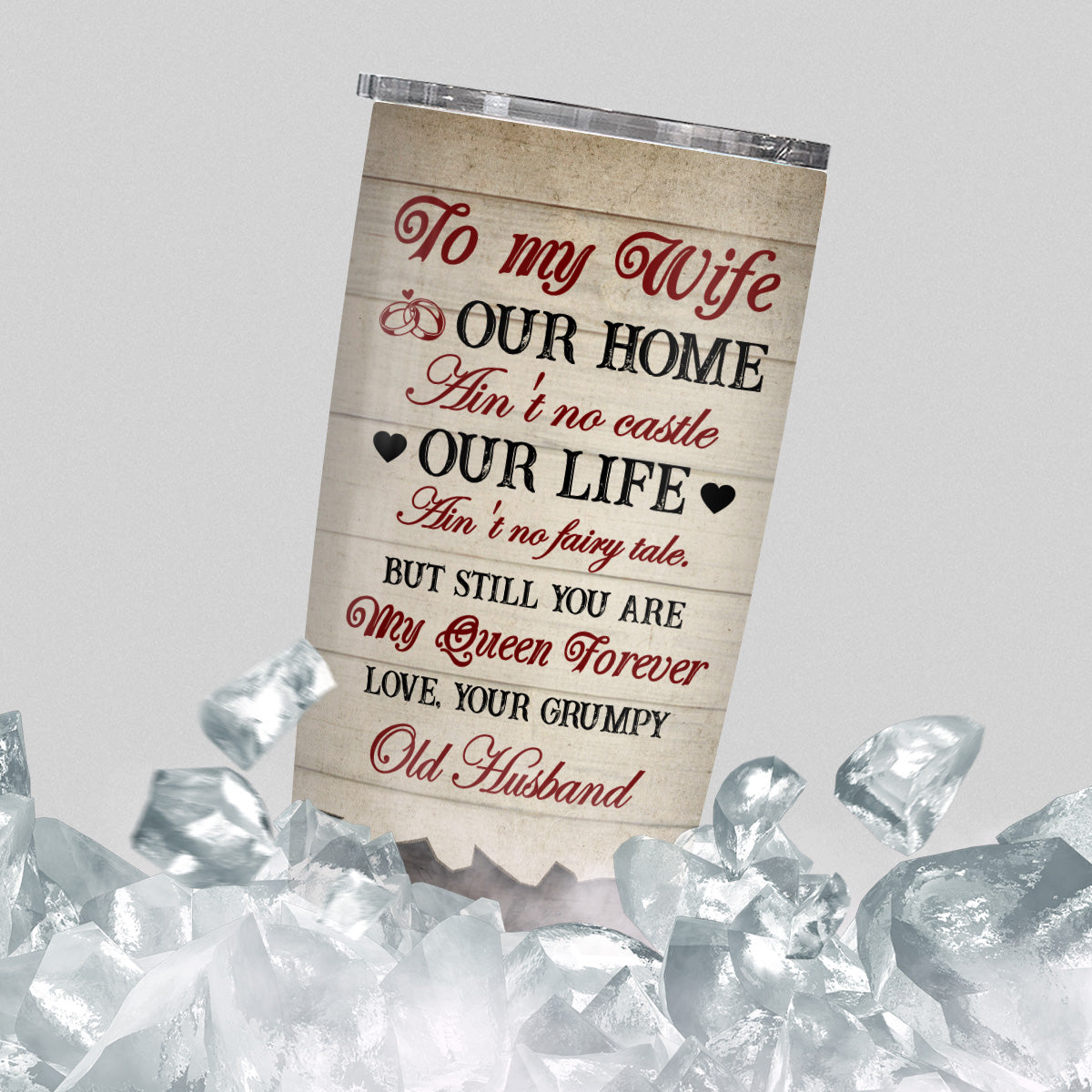 You Me Got This Old Couple Romantic Roses Heart Frame Wooden, Personalized Photo Tumbler, Gifts For Him Her From Honey, Insulated 20oz Travel Cup, Gifts For Valentine