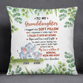Personalized Square Pillow For Granddaughter Kids From Grandparents Gifts For Granddaughter You'll Feel My Love Within It Morning Elephant Custom Name Double Sided Couch Cushion On Birthday