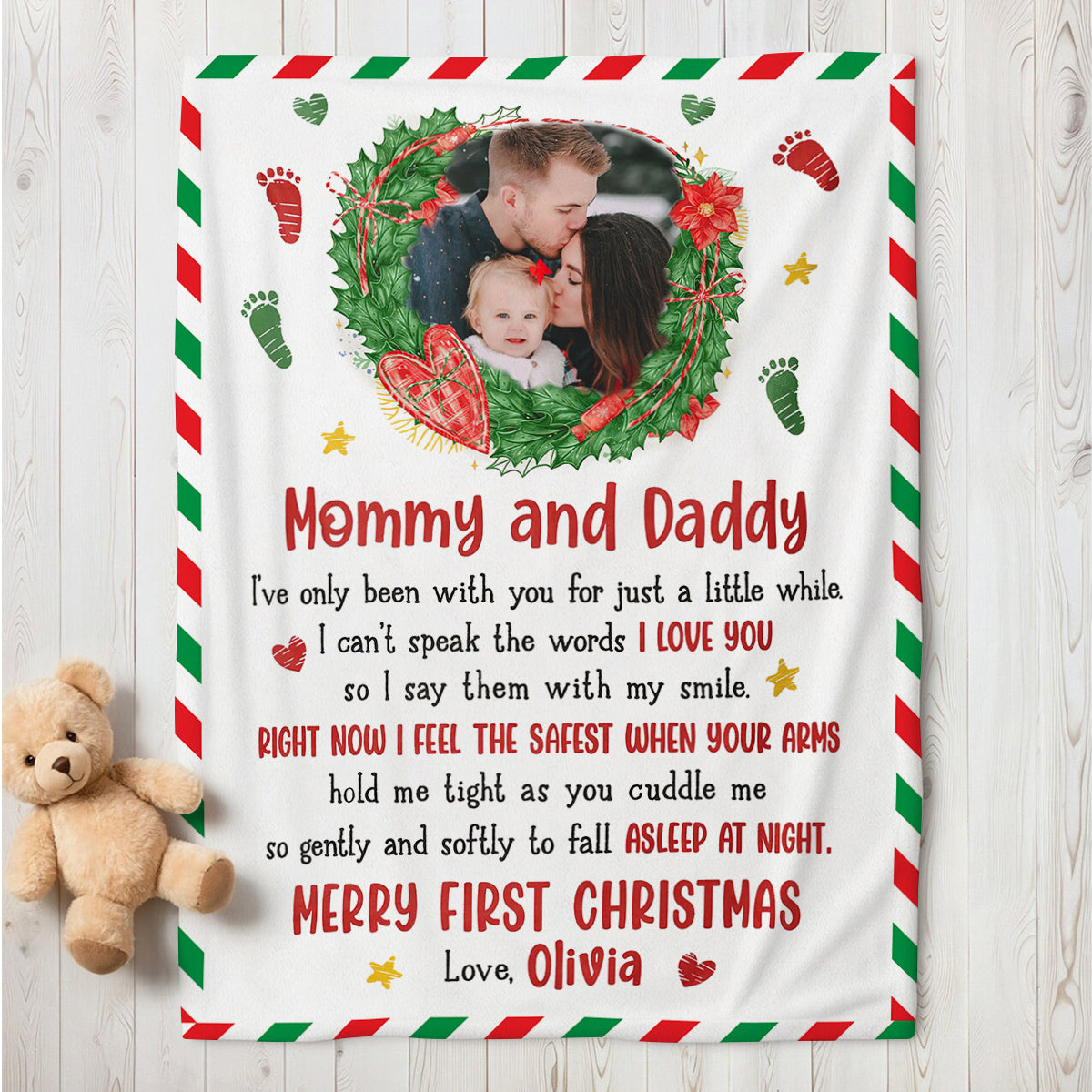 New Parents Gifts, Mommy And Daddy I've Only Been With You Upload Photo, Personalized Blanket, Gifts For New Parents, Fleece Sherpa Blanket, Baby Shower Blanket, Gifts For Christmas