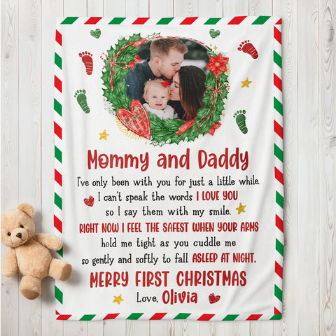 New Parents Gifts, Mommy And Daddy I've Only Been With You Upload Photo, Personalized Blanket, Gifts For New Parents, Fleece Sherpa Blanket, Baby Shower Blanket, Gifts For Christmas
