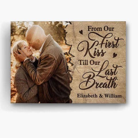 Personalized Canvas Wall Art For Wife Husband From Darling Unique Gifts For Couples Romantic Quotes Wooden Background Custom Name Poster Prints Hanging Home Decor For Valentines