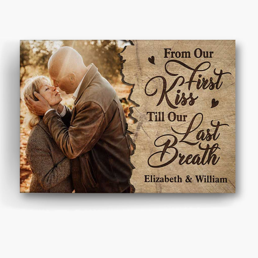 Personalized Canvas Wall Art For Wife Husband From Darling Unique Gifts For Couples Romantic Quotes Wooden Background Custom Name Poster Prints Hanging Home Decor For Valentines