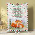 Gifts For Expecting Mom, As I Wiggle In Your Tummy Fox Family, Personalized Blanket, Gifts For New Mom Mom To Be Mommy, Fleece Sherpa, First Mom Blanket, Gifts For Christmas Birthday