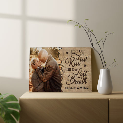 Personalized Canvas Wall Art For Wife Husband From Darling Unique Gifts For Couples Romantic Quotes Wooden Background Custom Name Poster Prints Hanging Home Decor For Valentines