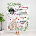I Already Love You Leaf Mommy Baby Rabbit With Balloon Green Leaf, Personalized Blanket, Gifts For Mom To Be, Fleece Sherpa, New Mom Blanket, Gifts For Mother's Day
