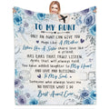 Personalized To My Aunt Bae Titi Blanket From Niece Nephew Bae Added Laughter To My Heart Floral Custom Name Gifts Ideas For Aunt Fleece Sherpa Blanket For Birthday Mother's Day