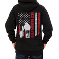 Personalized Shirt For Poppy From Grandchildren Custom Name Grandpa Ever Flag Back Side Printed T-Shirt Grandpa Gifts Shirts For Men Family On Christmas Xmas Hoodie Long Sleeve
